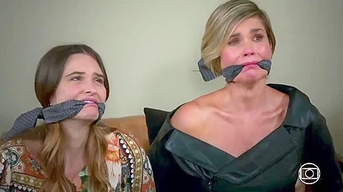 Brazilian Milf Flavia Alessandra + Other Cleave Gagged