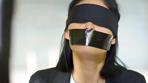 Malay Beauty Denise Tan Tape Gagged + Blindfolded