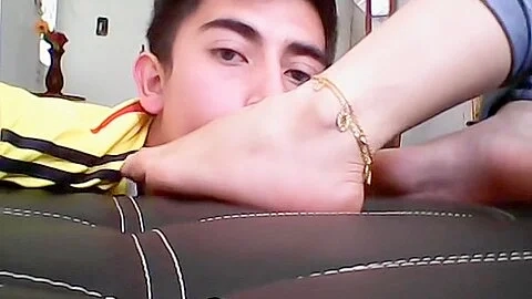 Horny Male Foot Slave Sucking His Mistresss Sexy Toes Nice And Slowly