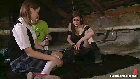 Russian Cutie With Braces Gets Caught Trespassing And Gangbanged - Teaser Video