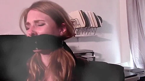 Girl Bound And Tightly Taped